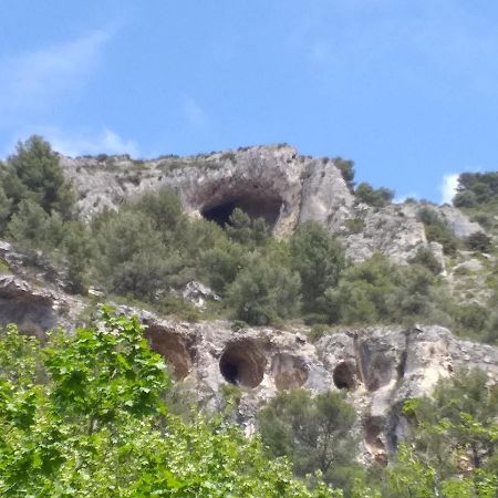 Maison Au Coeur De Fontaine De Vaucluse, Nichee Sur Le Rocher Et Surplombant La Sorgue Exteriér fotografie