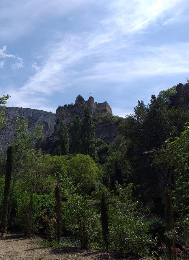 Maison Au Coeur De Fontaine De Vaucluse, Nichee Sur Le Rocher Et Surplombant La Sorgue Exteriér fotografie